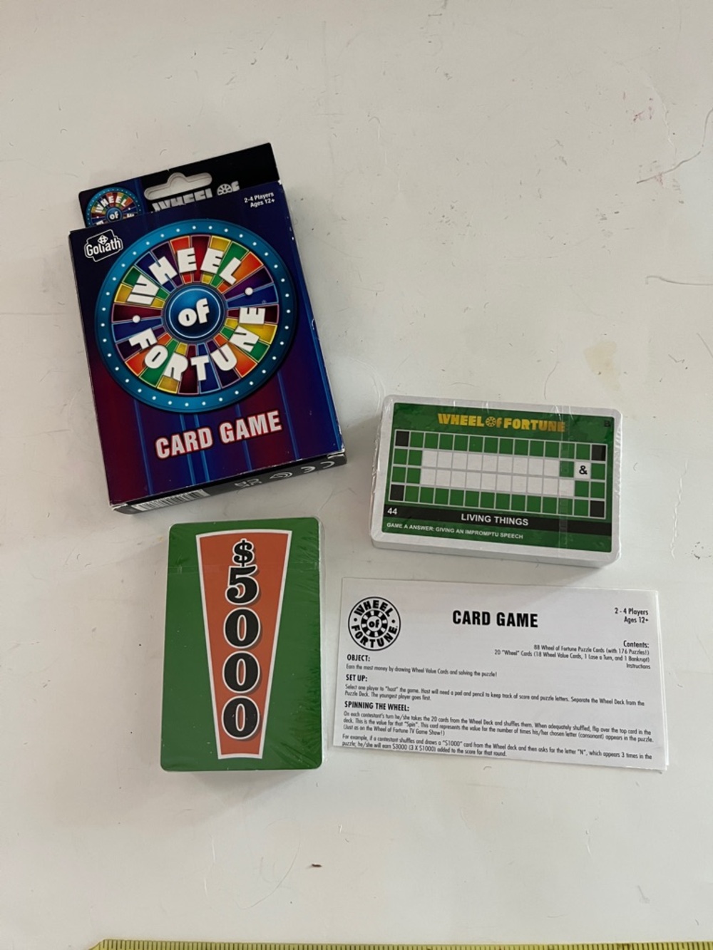Wheel of Fortune Card Game — Green Edition by Goliath